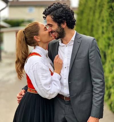 Vivild Falk Berg with boyfriend Deniz Kaya