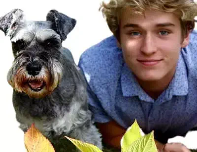 Charles Vandervaart with his dog Ella
