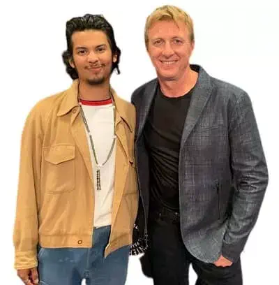 Xolo Mariduena with William Zabka
