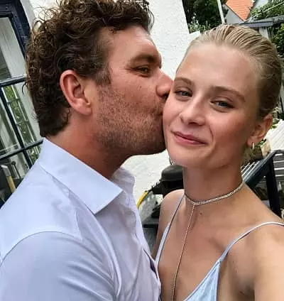 Clara Rosager with boyfriend Christian Lacoppidan
