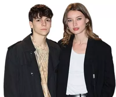 Francesco Gheghi with Giulia Maenza