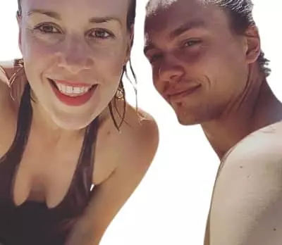 Micki Stoltt with wife Emmeli Stjarnfeldt