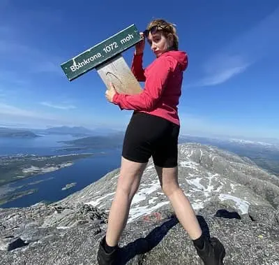 Cecilie Svendsen is also a Mountain Climber
