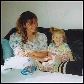 Cecilie Svendsen with her mother