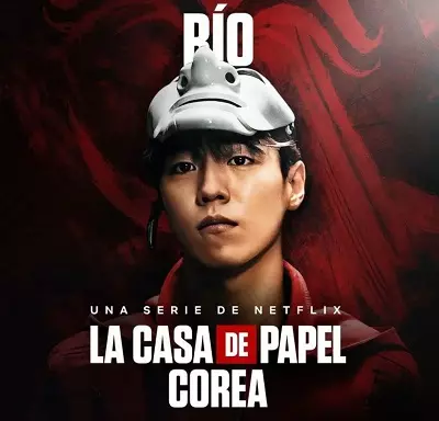 Lee Hyun Woo as Rio in Money Heist Korea