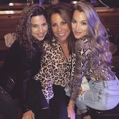 Alex Hall with her mother and sister