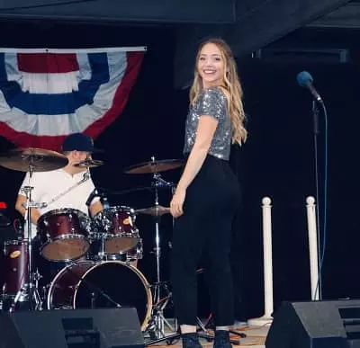 Corrina Roppo During a Stage Performance