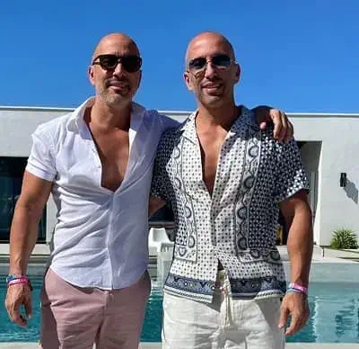 Jason Oppenheim with brother Brett Oppenheim