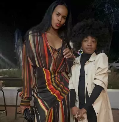 Leah Jeffries with Sabrina Elba