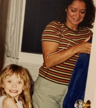 Madeleine Arthur with mother Jane Arthur