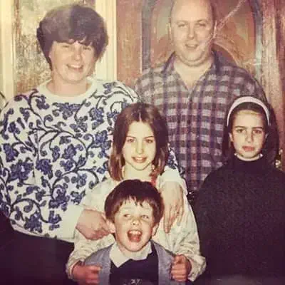 Polly Brindle with her family