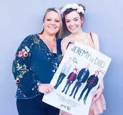 Chloé Hayden with her mother