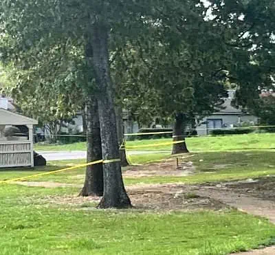 Police Yellow Taped the area where Eliza Flether Body got found
