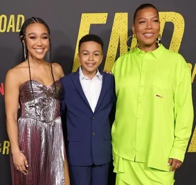 Shaun Dixon with Queen Latifah and Mychala Faith Lee