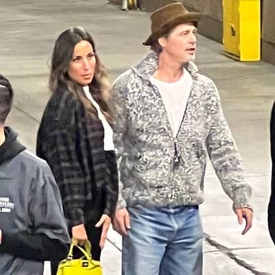 Ines De Ramon with Brad Pitt