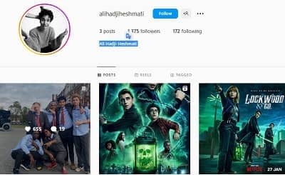 Ali Hadji-Heshmati instagram