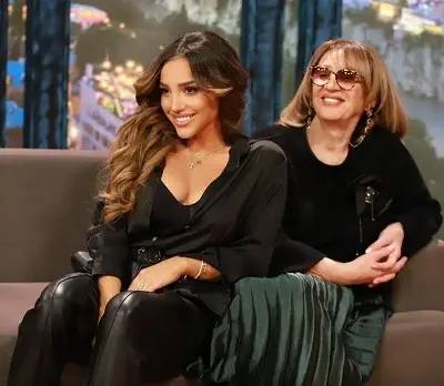 Nutsa Buzaladze with her mother Nino Kankava