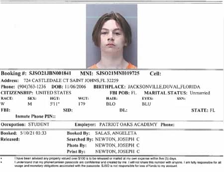 Aiden Fucci Police report