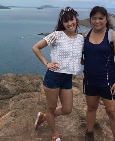 Brandi Chun with her mother