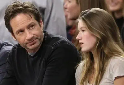 Madelaine West Duchovny with David Duchovny