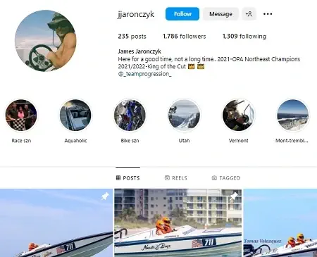 James Jaronczyk Instagram