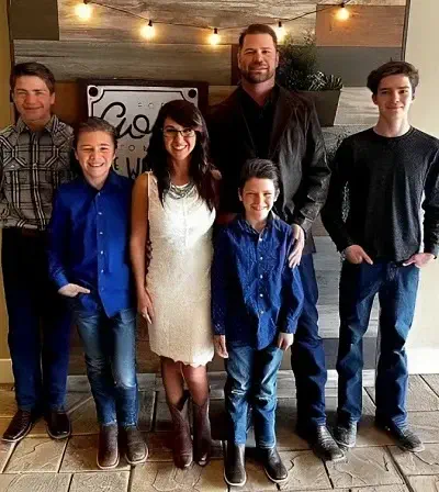 Jayson Boebert and Lauren Boebert with Kids