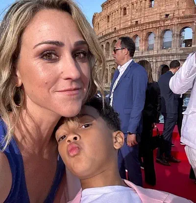 Leo Abelo Perry with mother Claire Perry