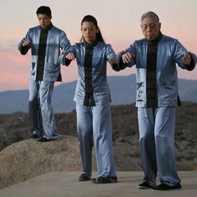 Tiffany Chen with father and brother