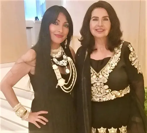 Halimah Sozahdah with her mother