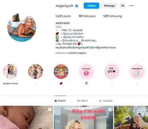Ms. Jacky Oh Instagram