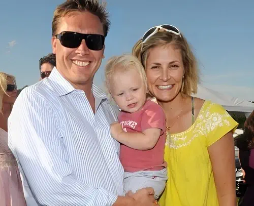 Devon Archer with wife Krista Archer and son