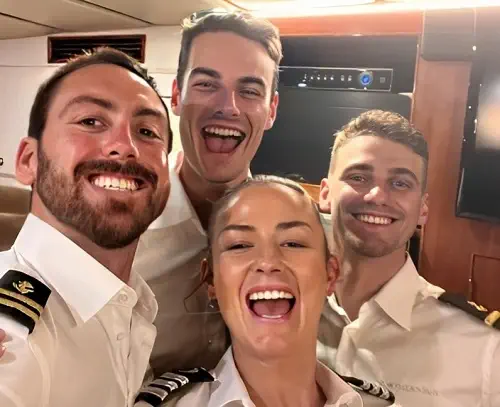 Luke Jones with Below Deck Down Under cast