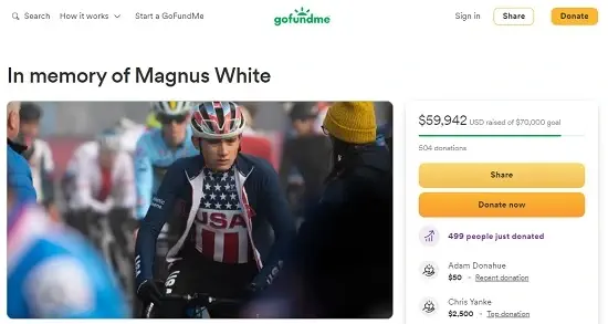 Magnus White GoFundMe