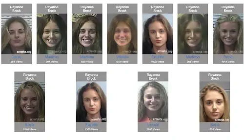 Rayanna Brock 11 Mugshots
