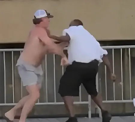 White man attacked on Damien Pickett White man attacked on Damien Pickett