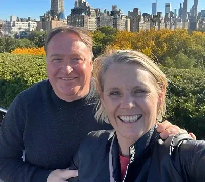 Peta Murphy with husband Rod Glover