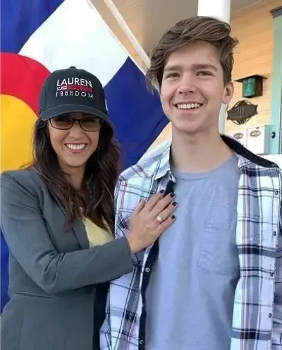Lauren Boebert with son Tyler Boebert