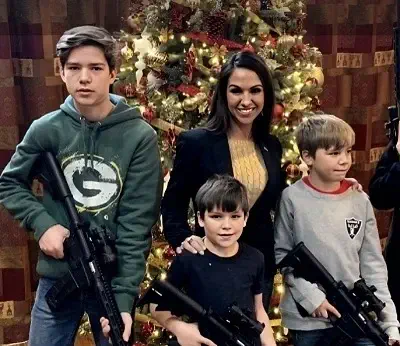 Tyler Boebert with her kids