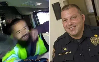 Allen Ganter the Connecticut cop who punched van driver